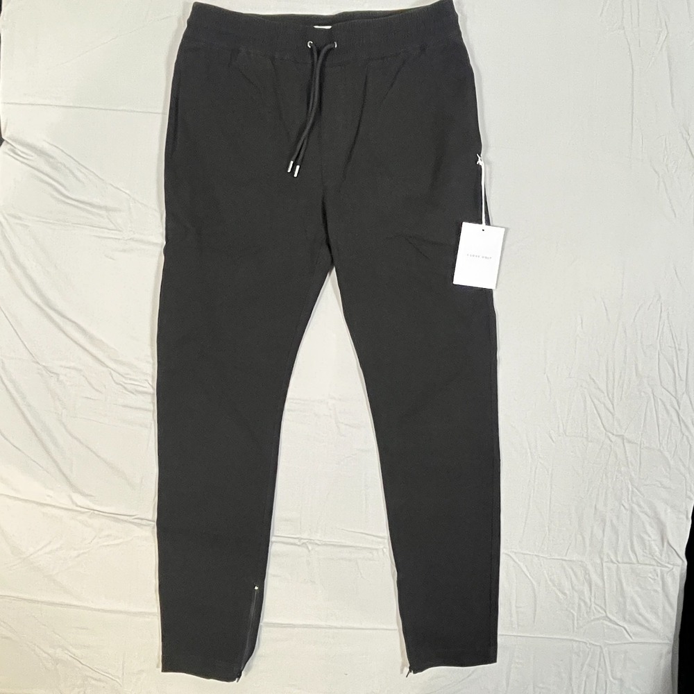 I Love Ugly Zespy 24 Pants Womens Large Black Slim Fit Tapered Leg Ankle Zip NEW